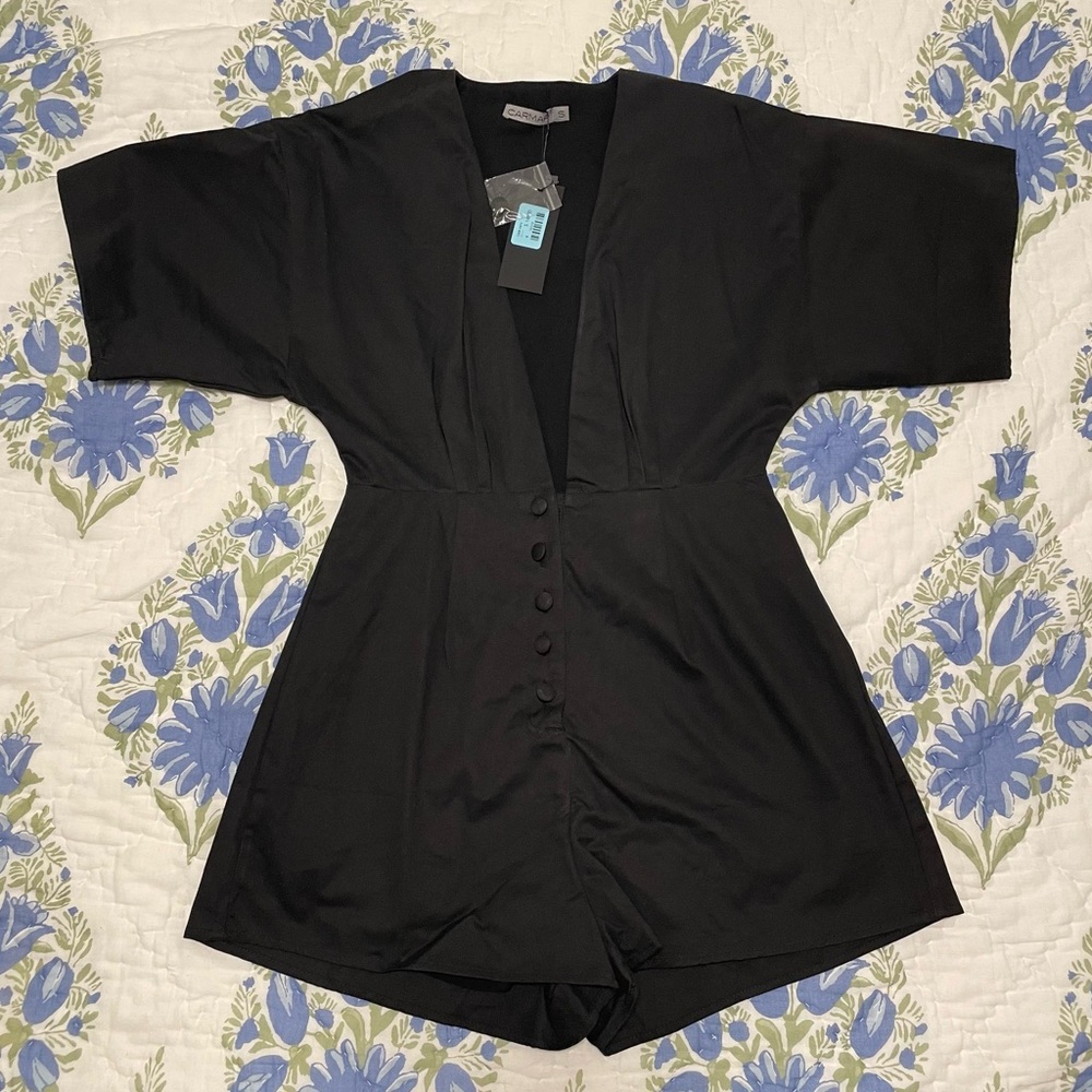 NEW- CARMAR black romper. Size S. New with tags!